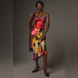 Anthropologie Conditions Apply Elva Midi Slip Dress